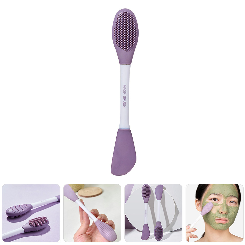 Cleanser Face - Silikonowy pędzel do nakładania masek, dwustronny,