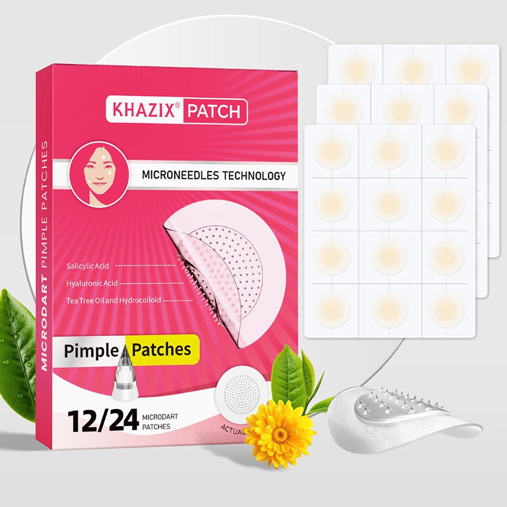 Face Moisturizer - 12/24 szt. Mikroigłowe plastry na pryszcze,