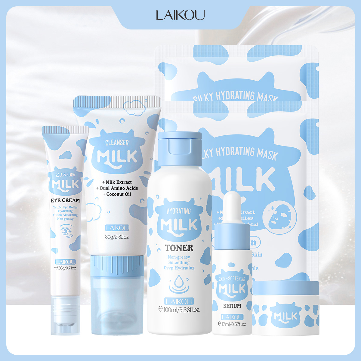 LAIKOU 6-częściowy zestaw do p – Skincare Glowing recenzja i cena